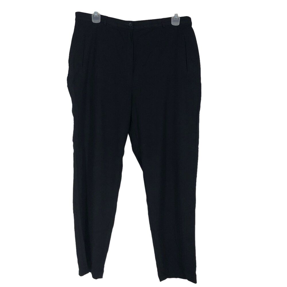 Alia Plus Sz 18 High Rise Career Wear dress Pants Classic Black